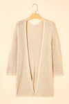 Hollow-out Bracelet Sleeve Knit Cardigan - KaleaBoutique.com