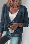 KaleaBoutique Open Knit Drop Shoulder Sweater Cardigan - KaleaBoutique.com