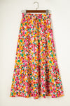 KaleaBoutique Beautiful Boho Floral Print Tiered Long Skirt - KaleaBoutique.com