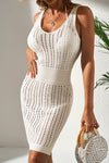 KaleaBoutique Perfect Eyelet Crochet Sleeveless V Neck Beach Dress - KaleaBoutique.com