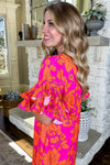 KaleaBoutique Voluminous Ruffled Sleeve Floral Dress - KaleaBoutique.com