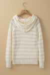 KaleaBoutique Pointelle Knit Raglan Sleeve Hooded Sweater - KaleaBoutique.com