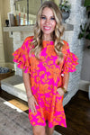 KaleaBoutique Voluminous Ruffled Sleeve Floral Dress - KaleaBoutique.com