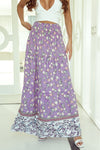 KaleaBoutique Beautiful Floral Print Shirred High Waist Maxi Skirt - KaleaBoutique.com