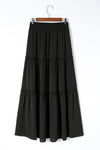 KaleaBoutique Frill Tiered Drawstring Waist Maxi Skirt - KaleaBoutique.com