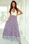 KaleaBoutique Beautiful Floral Print Shirred High Waist Maxi Skirt - KaleaBoutique.com