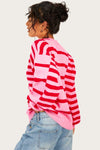 KaleaBoutique Bubble Sleeve Drop Shoulder Ribbed Trim Sweater - KaleaBoutique.com