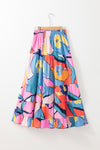 KaleaBoutique Printed Pocketed High Waist Maxi Skirt - KaleaBoutique.com