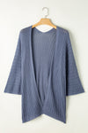 Hollow-out Bracelet Sleeve Knit Cardigan - KaleaBoutique.com