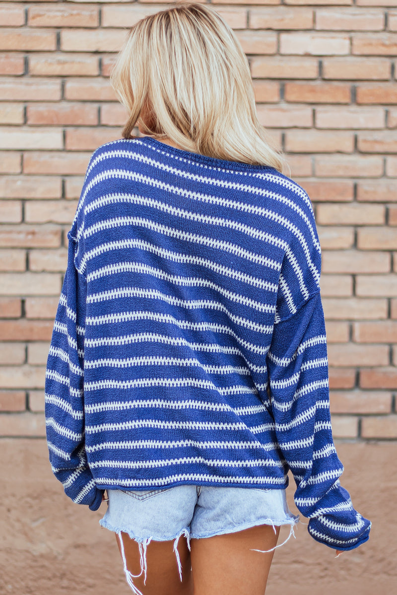 KaleaBoutique Drop Shoulder Casual Sweater - KaleaBoutique.com