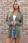 KaleaBoutique Stylish Beautiful Corded Open Front Knit Cardigan - KaleaBoutique.com