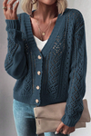 KaleaBoutique Open Knit Drop Shoulder Sweater Cardigan - KaleaBoutique.com