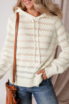 KaleaBoutique Pointelle Knit Raglan Sleeve Hooded Sweater - KaleaBoutique.com