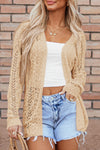 KaleaBoutique Beautiful and Eye-Catching Solid Open Knit Cardigan - KaleaBoutique.com