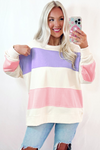 KaleaBoutique Colorblock Patchwork Drop Shoulder Crewneck Sweatshirt - KaleaBoutique.com