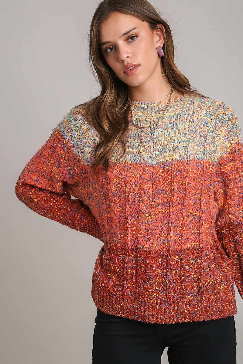 KaleaBoutique Colorful Confetti Wool Ball Knitted Sweater - KaleaBoutique.com