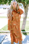 KaleaBoutique Cheetah Print Button-Up Split Shirt Dress - KaleaBoutique.com