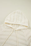 KaleaBoutique Pointelle Knit Raglan Sleeve Hooded Sweater - KaleaBoutique.com