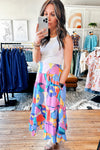 KaleaBoutique Printed Pocketed High Waist Maxi Skirt - KaleaBoutique.com