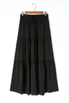 KaleaBoutique Frill Tiered Drawstring Waist Maxi Skirt - KaleaBoutique.com