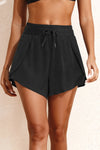 KaleaBoutique Stylish High Waisted Drawstring 2-in-1 Side Pocket Color Block Bikini Shorts - KaleaBoutique.com