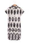 KaleaBoutique Western Print Side Split Long Shirt Dress - KaleaBoutique.com