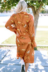 KaleaBoutique Cheetah Print Button-Up Split Shirt Dress - KaleaBoutique.com