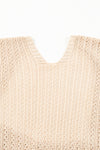 Hollow-out Bracelet Sleeve Knit Cardigan - KaleaBoutique.com