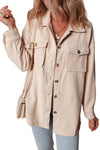 KaleaBoutique Corduroy Flap Pocket Button Up Shacket - KaleaBoutique.com