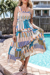 KaleaBoutique Mix Striped Wide Straps Smocked Tiered Maxi Dress - KaleaBoutique.com