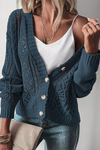 KaleaBoutique Open Knit Drop Shoulder Sweater Cardigan - KaleaBoutique.com