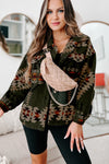 KaleaBoutique Aztec Print Flap Pockets Long Sleeve Shacket - KaleaBoutique.com