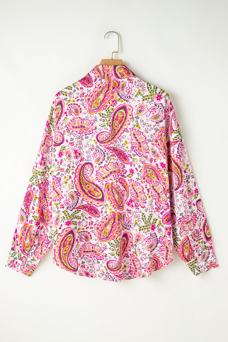 KaleaBoutique Floral Paisley Printed Casual Shirt - KaleaBoutique.com