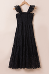 KaleaBoutique Lace Smocked Bodice Sleeveless Midi Dress - KaleaBoutique.com