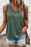 Ribbed V Neck Tank - KaleaBoutique.com