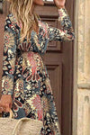 KaleaBoutique Floral Print V Neck Wrap High Waist Maxi Dress - KaleaBoutique.com