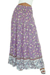 KaleaBoutique Beautiful Floral Print Shirred High Waist Maxi Skirt - KaleaBoutique.com