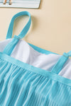 KaleaBoutique Stylish Striped Mesh Knotted Hem Tankini Swimsuit - KaleaBoutique.com