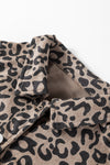 KaleaBoutique Leopard Print Corduroy Irregular Hem Buttoned Jacket - KaleaBoutique.com