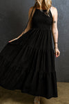 KaleaBoutique Spaghetti Straps Smocked Pleated Tiered Maxi Dress - KaleaBoutique.com