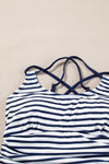 KaleaBoutique Stylish Drawstring Tummy Control Mix-and-match 2pcs Tankini Swimsuit