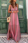 KaleaBoutique Halter Neck Tribal Boho Printed Backless Maxi Dress - KaleaBoutique.com