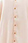 KaleaBoutique Stylish Comfortable Crinkled Buttons Maxi Beach Dress with Slits - KaleaBoutique.com