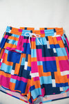 KaleaBoutique Stylish Geometric Printed Drawstring Waist Beach Shorts with Pockets