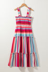 KaleaBoutique Ruffled Straps Smocked Tiered Long Dress - KaleaBoutique.com