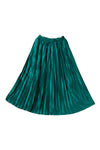 KaleaBoutique Satin Elastic Waist Pleated Maxi Skirt - KaleaBoutique.com