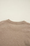 KaleaBoutique Pearled Drop Shoulder Round Neck Sweater - KaleaBoutique.com