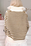 KaleaBoutique Zip up Collar Drop Shoulder Sweater - KaleaBoutique.com