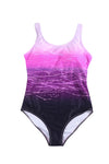 KaleaBoutique Stylish Gradient Criss-Cross Back One Piece Swimsuit - KaleaBoutique.com