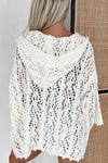 KaleaBoutique Stylish Fashion Open Knit Hooded Beach Cover Up - KaleaBoutique.com